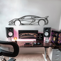 McLaren 600LT 2019 Silhouette Wall Art