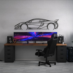 McLaren 600LT 2019 Silhouette Wall Art