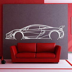 McLaren 600LT 2019 Silhouette Wall Art