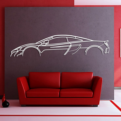 McLaren 675LT Classic Silhouette Wall Art