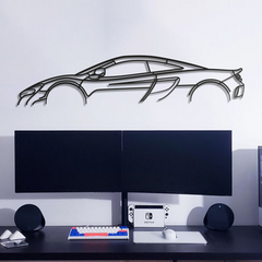 McLaren 675LT Classic Silhouette Wall Art