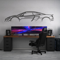 McLaren 675LT Classic Silhouette Wall Art