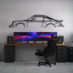 911 Turbo Model 964 Silhouette Wall Art