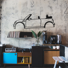 Mini Cooper R52 Silhouette Wall Art