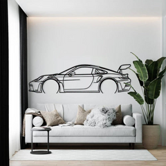 911 GT3 RS Model 992 Detailed Silhouette Wall Art