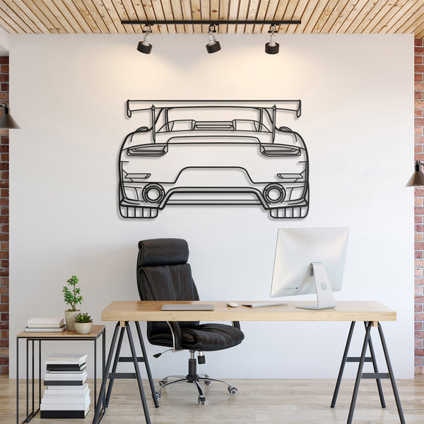 911 GT2 RS Model 991 Back Silhouette Wall Art