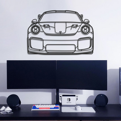 911 GT2 RS Model 991 Front Silhouette Wall Art