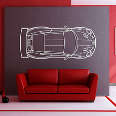 911 GT2 RS Model 991 TOP Silhouette Wall Art