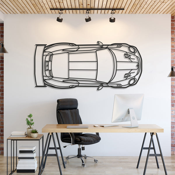 911 GT2 RS Model 991 TOP Silhouette Wall Art