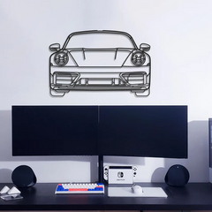 911 Model 992 Front View Silhouette Wall Art