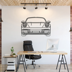 911 Model 992 Front View Silhouette Wall Art