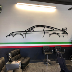 911 GT3 Model 991 Silhouette Wall Art