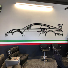 911 GT3 RS Model 991 Silhouette Wall Art