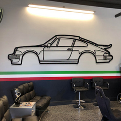 911 Turbo Model 930 Detailed Silhouette Wall Art