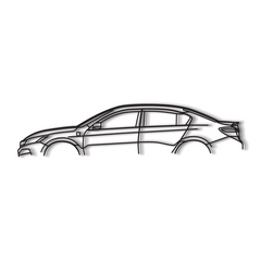 2016 Accord Sedan Classic Silhouette Wall Art