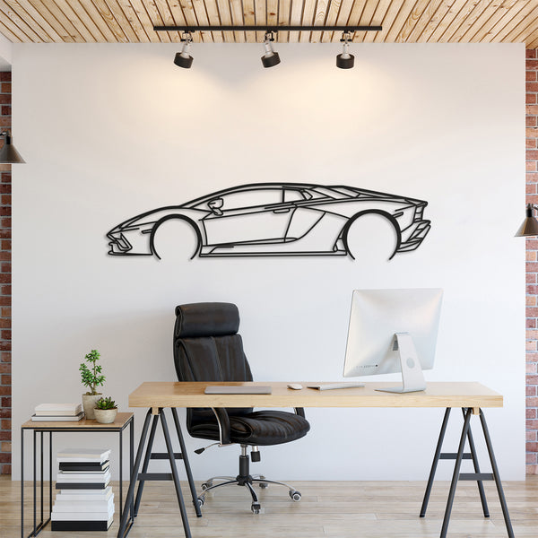 Lamborghini S 2019 Silhouette Wall Art