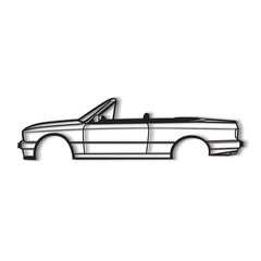 E30 Cabrio Silhouette Wall Art