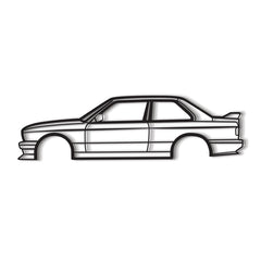 E30 M3 Silhouette Wall Art