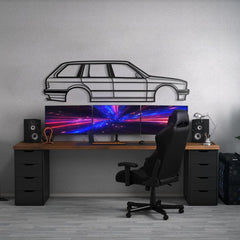 E30 Touring Silhouette Wall Art