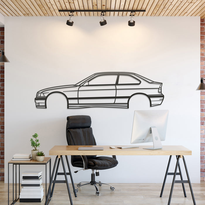 E36 Compact Silhouette Wall Art