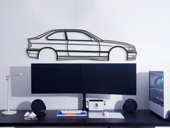 E36 Compact Silhouette Wall Art