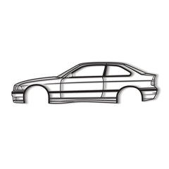 E36 Compact Silhouette Wall Art