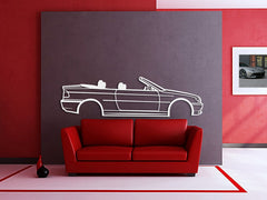 E46 CABRIO Silhouette Wall Art