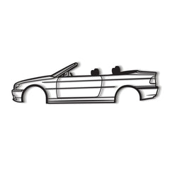 E46 CABRIO Silhouette Wall Art