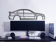 E46 M3 CSL Silhouette Wall Art