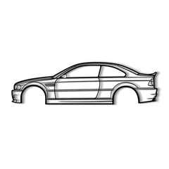 E46 M3 CSL Silhouette Wall Art