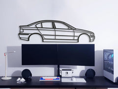 E46 Sedan Silhouette Wall Art