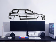 E46 Touring Silhouette Wall Art