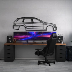 E46 Touring Silhouette Wall Art