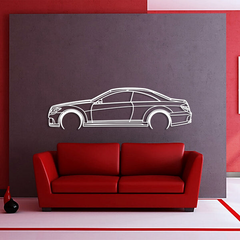 Mercedes CL 500 Detailed Silhouette Wall Art