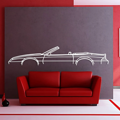 1989 Camaro Convertible Silhouette Wall Art