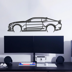 Camaro SS 1LE Detailed Silhouette Wall Art