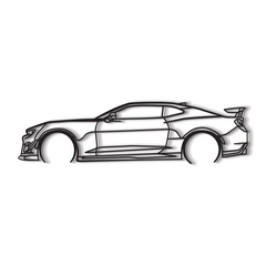 Camaro ZL1 Detailed Silhouette Wall Art