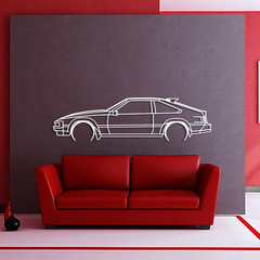 Toyota Celica Supra 1984 Silhouette Wall Art