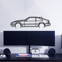 Toyota Celica Supra 1984 Silhouette Wall Art