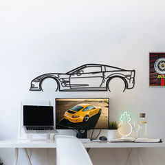 Corvette C6 ZR1 Silhouette Wall Art