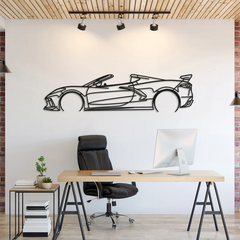 Corvette C8 Detailed Silhouette Wall Art