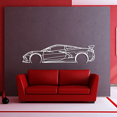 Corvette C8 HTC Silhouette Wall Art