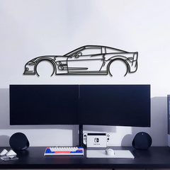 Corvette C6 ZR1 Detailed Silhouette Wall Art