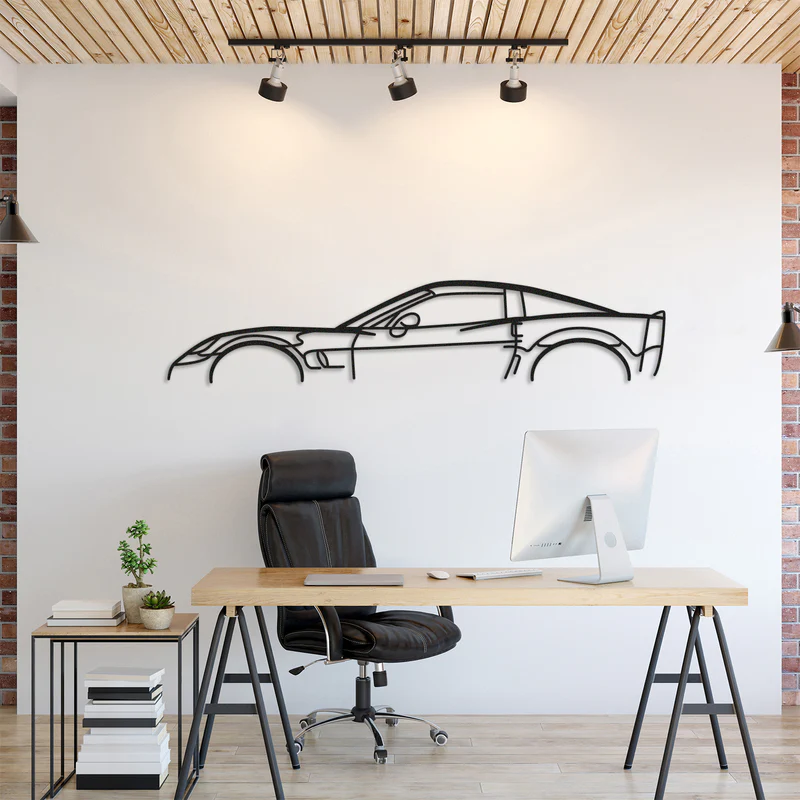 Corvette C6 ZR1 Classic Silhouette Wall Art