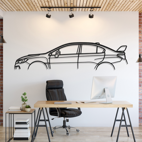 Subaru Impreza WRX STI VA Silhouette Wall Art