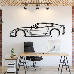 Corvette C7 Detailed Silhouette Wall Art