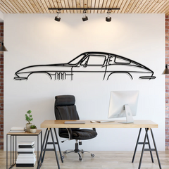 Corvette C2 Silhouette Wall Art