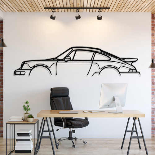 911 Turbo Model 964 Silhouette Wall Art