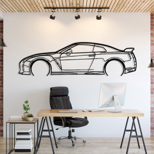 Nissan GTR R-35 Silhouette Wall Art