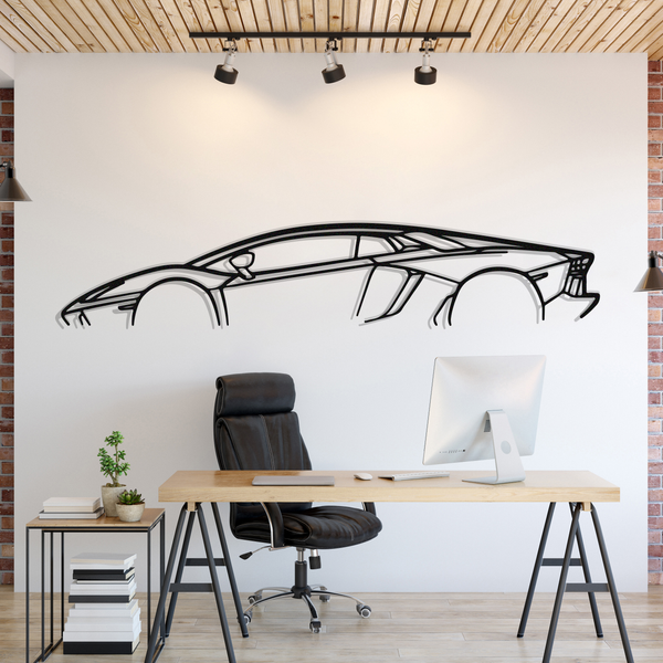 Aventador Silhouette Wall Art